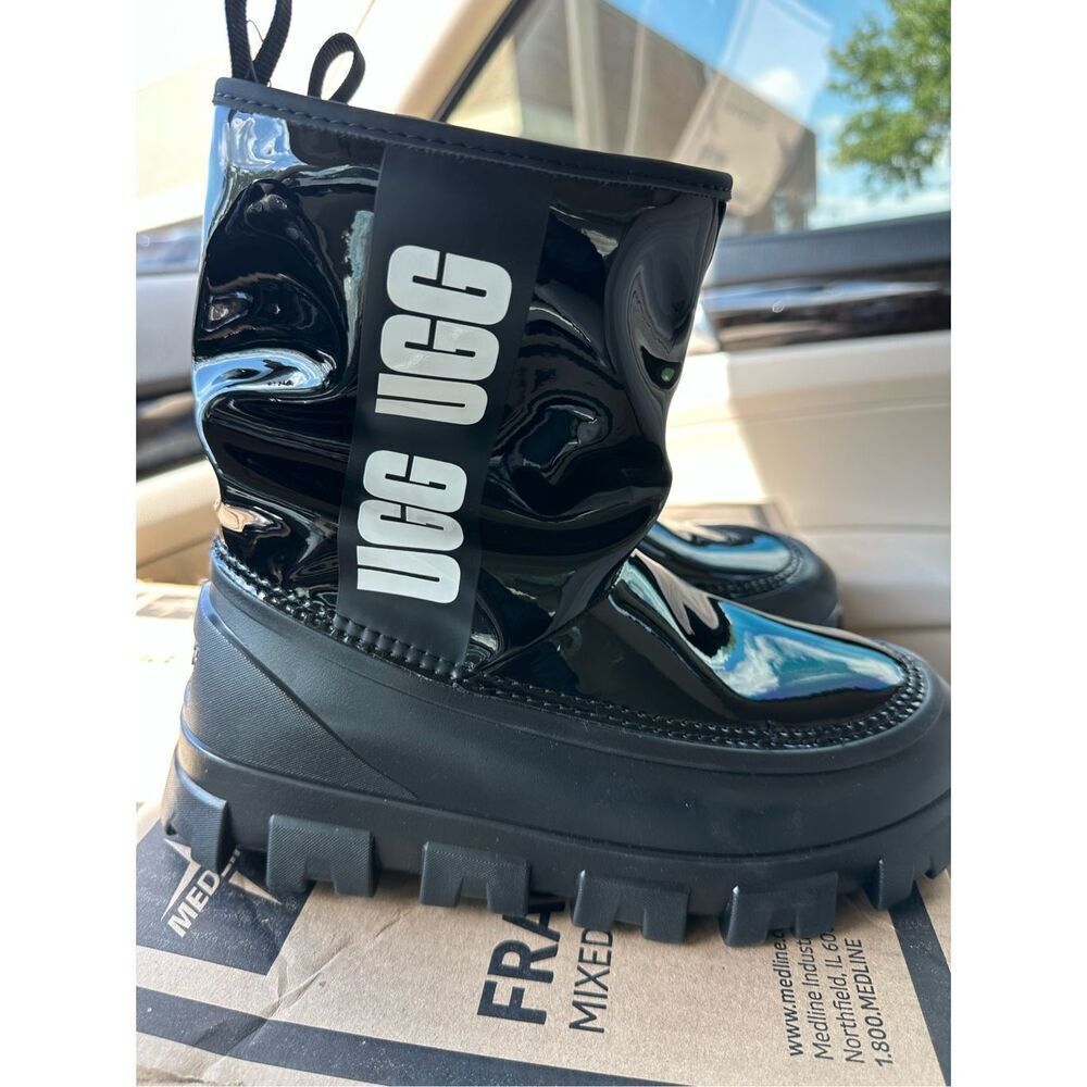 *NEW* WOMEN UGG CLASSIC BRELLAH MINI Black (1144059 BLK), Sz 6.0